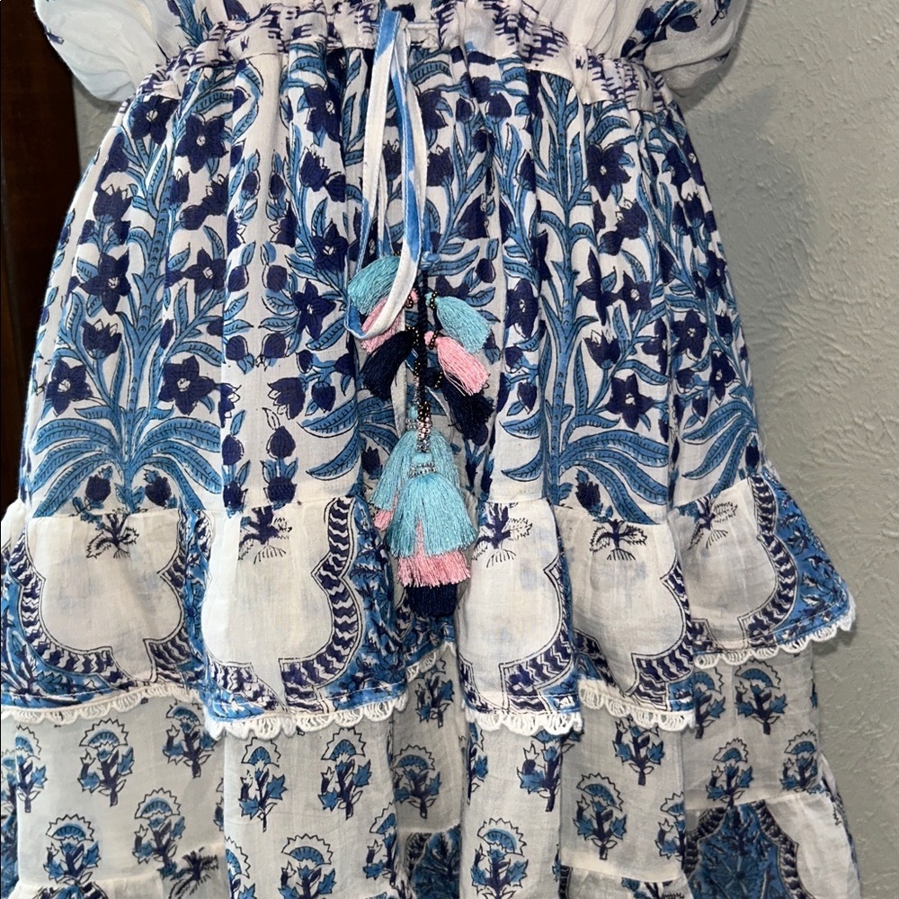 ALICIA BELL Bailey Silk Cotton-Voile Mini Dress size Small - Picture 4 of 8